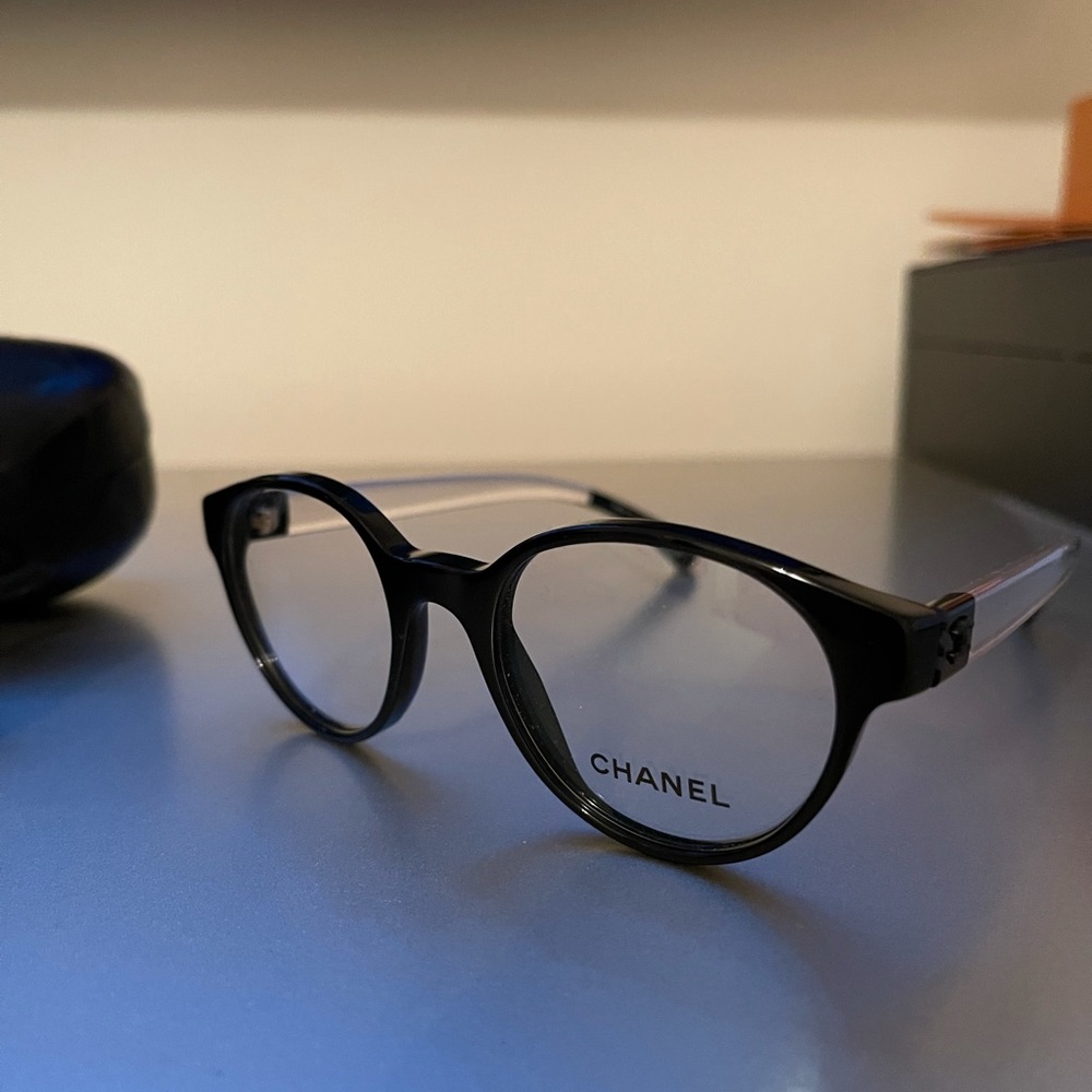CHANEL 3273 C.501 BLACK CLEAR FRAMES GLASSES